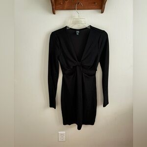 Shimmery cut-out mini dress